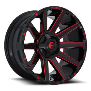 CONTRA D643 – BLACK MILLED RED