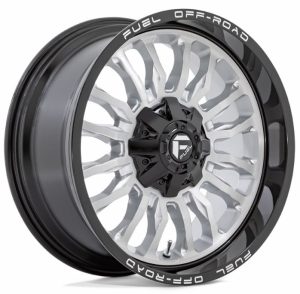D798 ARC – SILVER BRUSHED FACE MILLED BLACK LIP