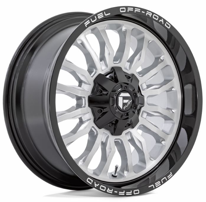 D798 ARC – SILVER BRUSHED FACE MILLED BLACK LIP