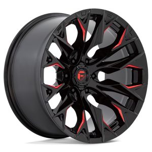 FLAME D823 – GLOSS BLACK MILLED RED
