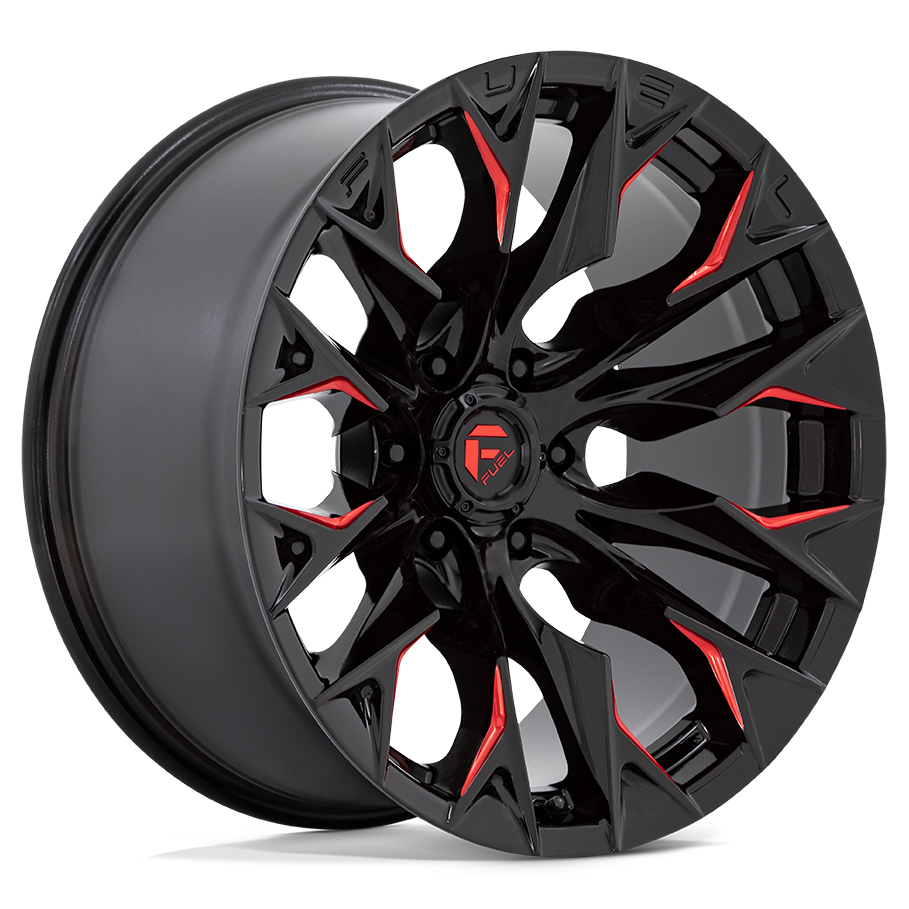 FLAME D823 – GLOSS BLACK MILLED RED