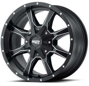 MO970 – SATIN BLACK MILLED SPOKES