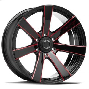 RTG – BLACK RED MILLED