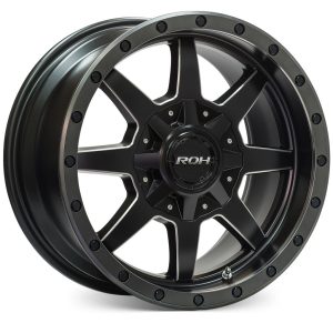 BEADLOCK – Matt Black w/Milled Spokes & Graphite Lip