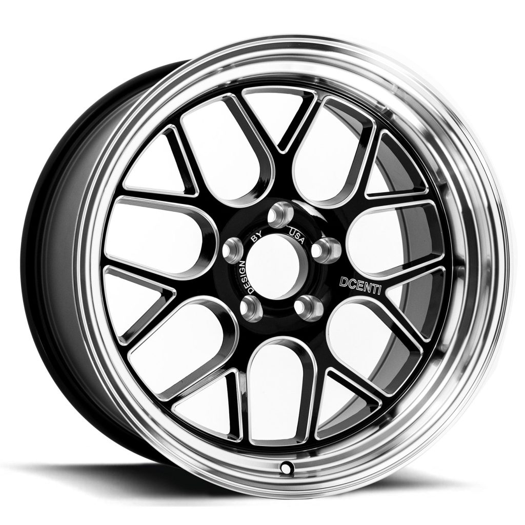 DC MESH – Gloss Black w/Milled Spokes & Machined Lip