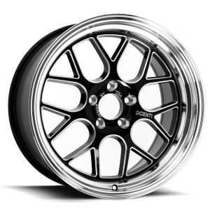 DC MESH – Gloss Black w/Milled Spokes & Machined Lip
