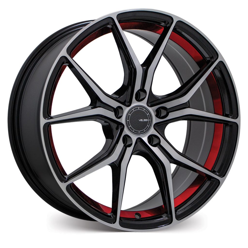 COMPTON – Gloss Black w/Machined Face & Red Undercut
