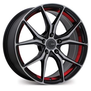 COMPTON – Gloss Black w/Machined Face & Red Undercut