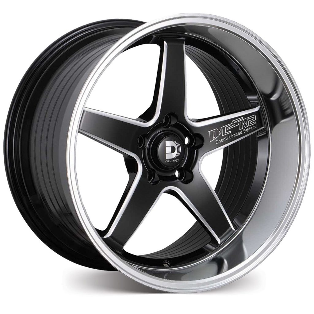 DC R2 – Gloss Black w/Milled Spoke & Machined Lip