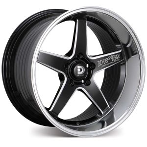 DC R2 – Gloss Black w/Milled Spoke & Machined Lip