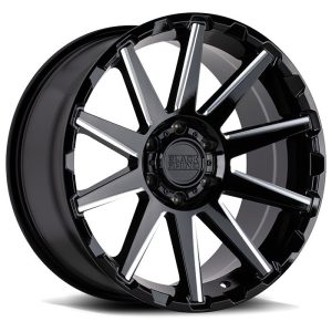 TYPHOON – Gloss Black w/Milled Spoke
