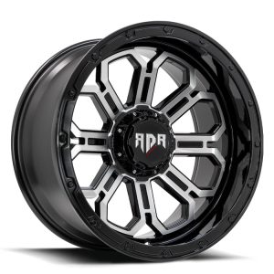 RD23 – Gloss Black w/Machined Face & Black Lip