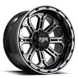 RD23 – Gloss Black w/Machined Face & Machined Lip Edge