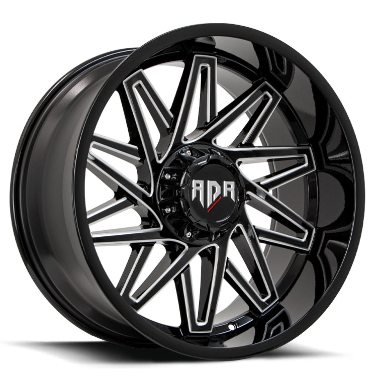 RD28 – Gloss Black w/Milled Spokes