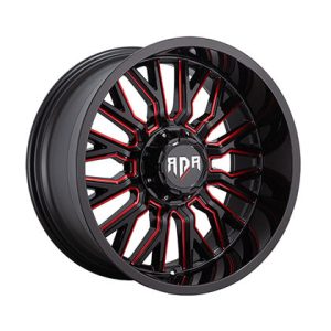 RD37 – Gloss Black w/Red Milled Spoke