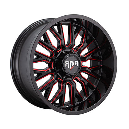 RD37 – Gloss Black w/Red Milled Spoke