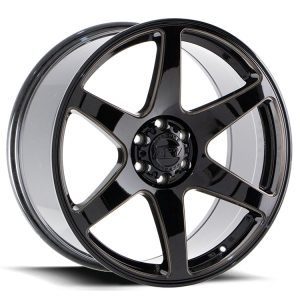 CARTEL – Gloss Black w/Tinted Milled Spokes