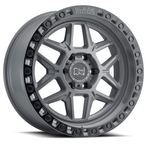 KELSO – Battleship Grey w/Black Lip Edge & Black Bolts